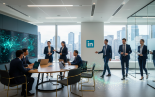 LinkedIn thử tính năng báo cáo AI. Chỉ mang tính minh họa