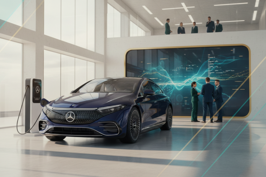 Mercedes-Benz hạ dự báo 2026. Chỉ mang tính minh họa