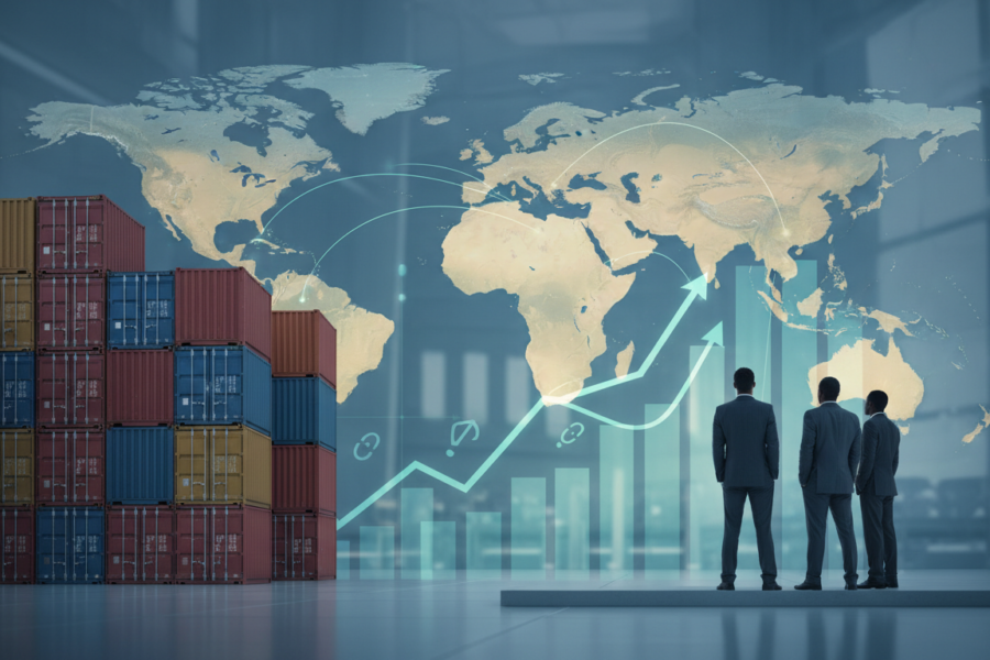 IMF Dự Báo Tăng Trưởng Toàn Cầu. Chỉ mang tính minh họa