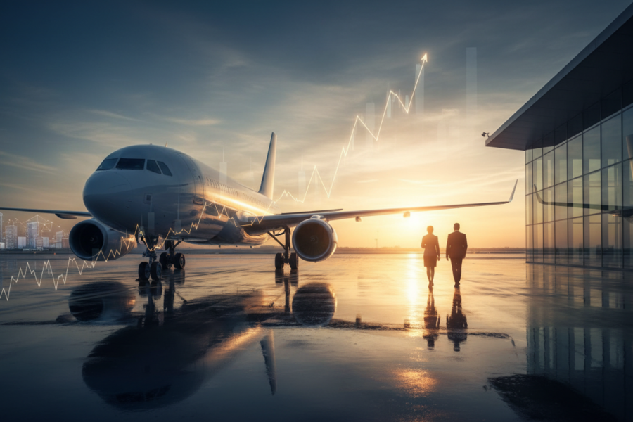 Delta Air Lines lập kỷ lục doanh thu. Chỉ mang tính minh họa