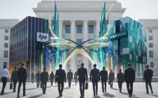 HPE và Juniper Networks. Chỉ mang tính minh họa