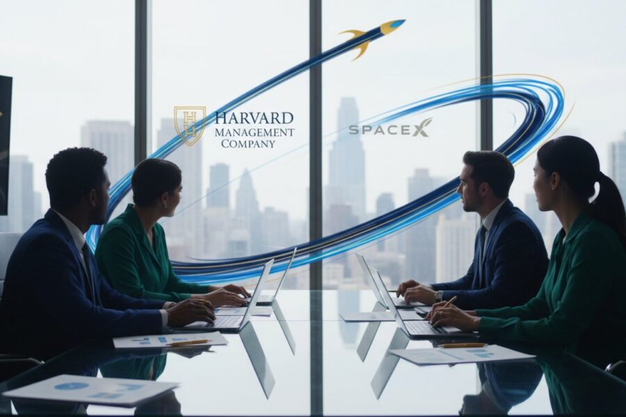 Đầu tư Harvard Management SpaceX. Chỉ mang tính minh họa