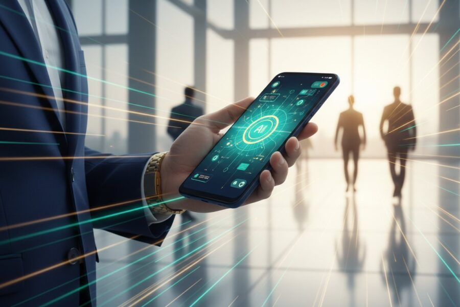 Điện thoại Google Pixel 11 AI. Chỉ mang tính minh họa