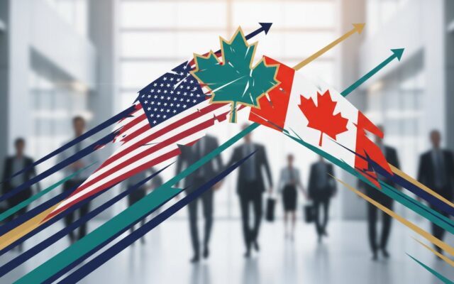 Mỹ áp thuế Canada. Chỉ mang tính minh họa