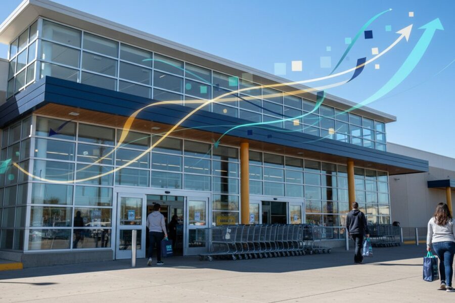 Walmart doanh thu và hoàn thuế. Chỉ mang tính minh họa