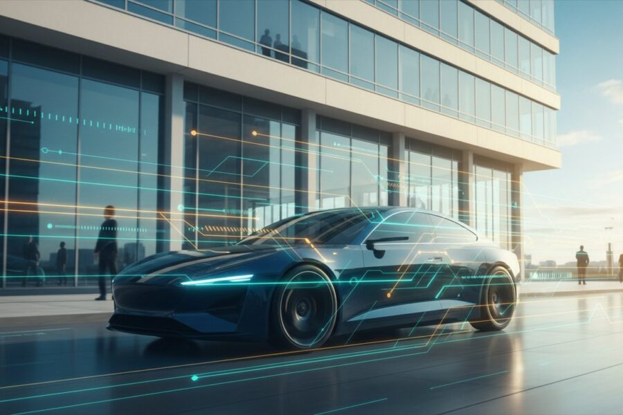 Porsche và TCS hợp tác AI. Chỉ mang tính minh họa