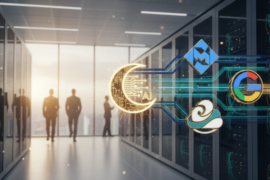Moonshot AI đàm phán đám mây Mỹ. Chỉ mang tính minh họa