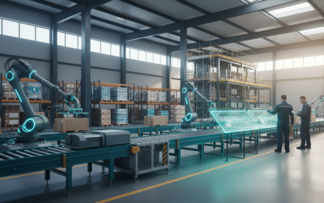 Kho hàng Amazon nâng cấp. Chỉ mang tính minh họa