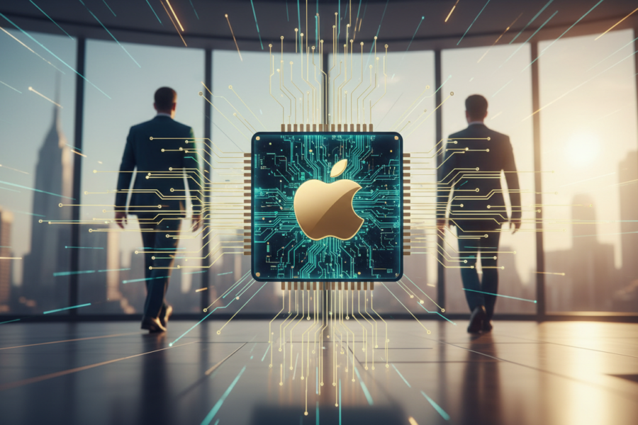 Chip Apple–Broadcom. Chỉ mang tính minh họa