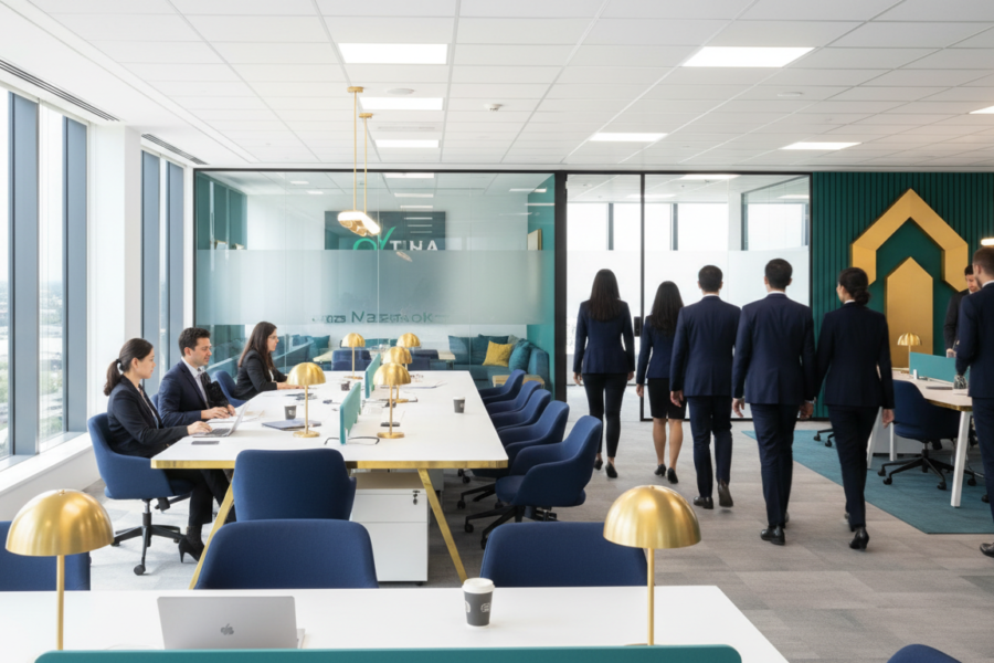 Fidelity Investments trở lại văn phòng. Chỉ mang tính minh họa