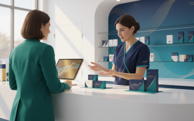 Amazon Pharmacy và Medicare. Chỉ mang tính minh họa