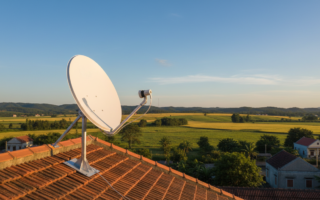 Internet vệ tinh Starlink. Chỉ mang tính minh họa
