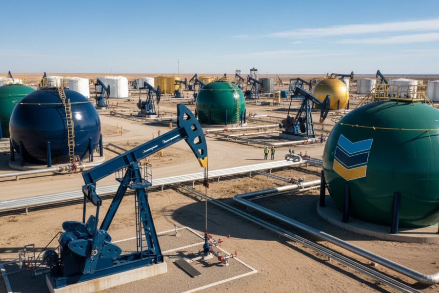 Thỏa thuận dầu mỏ Chevron Venezuela. Chỉ mang tính minh họa