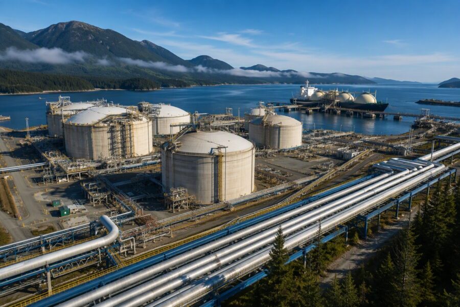 LNG Canada mở rộng công suất. Chỉ mang tính minh họa