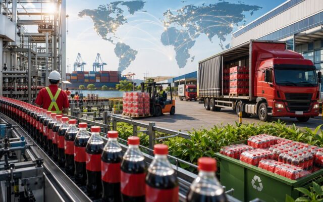 Mô hình Coca-Cola toàn cầu. Chỉ mang tính minh họa