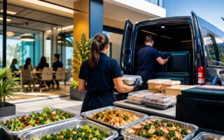 Uber mua ezCater. Chỉ mang tính minh họa