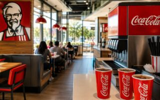 KFC đổi đối tác Coca-Cola. Chỉ mang tính minh họa