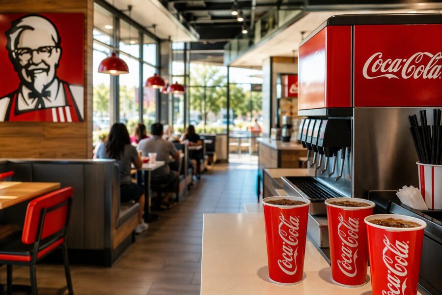 KFC đổi đối tác Coca-Cola. Chỉ mang tính minh họa